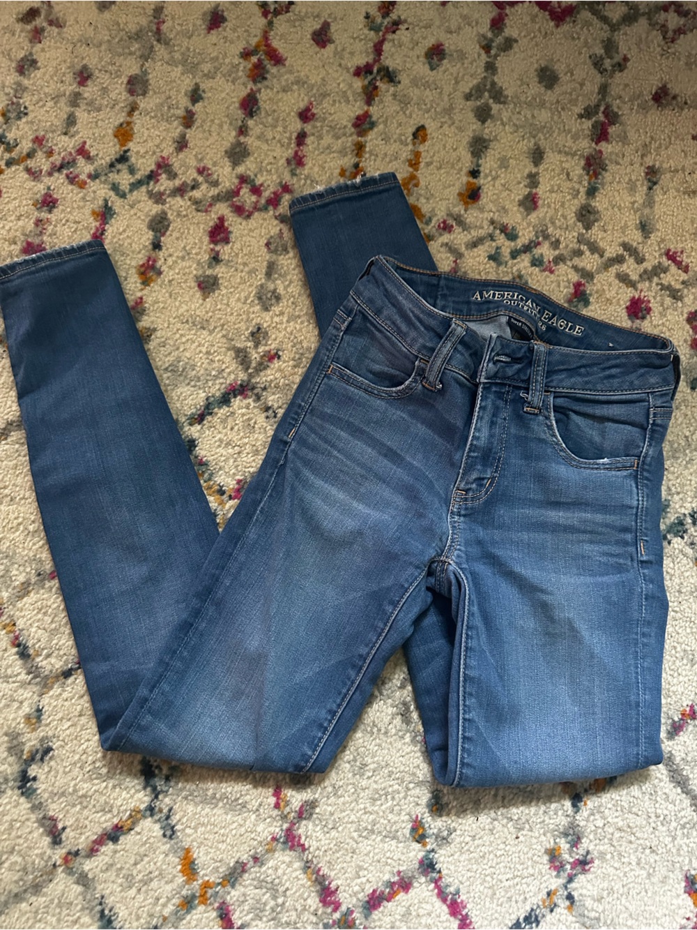American Eagle Outfitters Women's Medium Blue Skinny Jeans